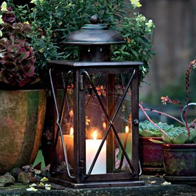 Felinar de vant portabil din fier forjat B8689