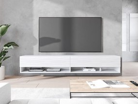 Dulap TV de perete Adenuk 140 MDF (Alb + Alb) . 1106324