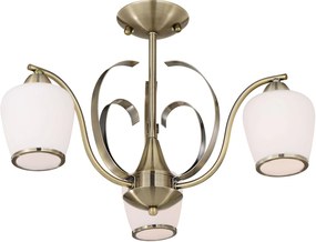 Candellux Opera lampă de tavan 3x60 W alb 33-54951