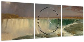 Tablou - Frederic Edwin Church, Niagara, reproducere (cu ceas) (90x30 cm)