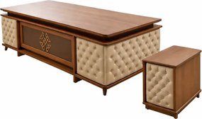 Birou Managerial cu sertare și Dulap Lateral Mobil &ndash; 2400&times;1000&times;750 mm