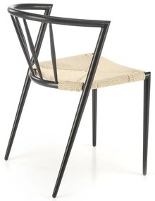 Scaun de bucaterie Nadal, crem/negru