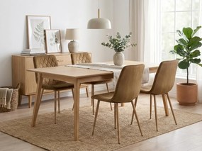 Scaun de catifea maro TURIN