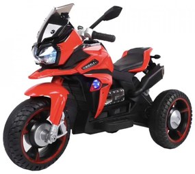 Motocicleta Electrica cu Acumulator Pentru Copii NOVOKIDS™ Ontario Motor, 3-8 ani, max 30 kg, Cu USB, Sunete si Lumini LED, Pornire cu cheie, 3 Roti,