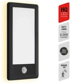 Aplică LED de exterior cu senzor LED/16W/230V IP44 Telefunken 313905TF