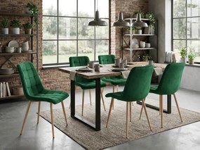 Scaun de masa SPLIT VELVET, verde