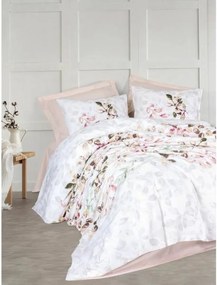 Set husă de pătură Alb 220 x 240 cm