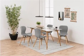 Set 2 scaune Actona Batilda, gri deschis