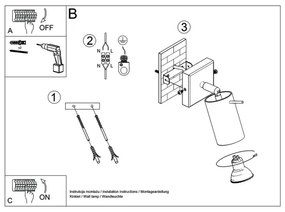 Aplică perete spot RING 1xGU10/40W/230V