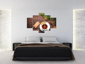 Tablou - ceașca cu decorații (150x105 cm)
