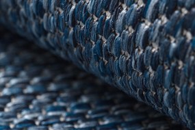 Covor SISAL SION A5165A Melanj țesute plate albastru inchis