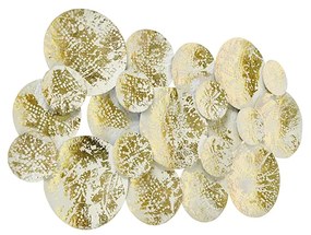Lampă de perete decorativă orientală aurie cu alb cu 2 lumini - Hikina