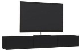 Comoda TV Elba, Negru, 180 x 30 x 25 cm