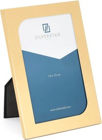 Ramă foto alămie cu picior de susținere din metal 12x17 cm Grenoble – Zilverstad