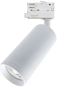 Spot pentru sistem pe șină MICA 1xGU10/25W/230V trifazic alb