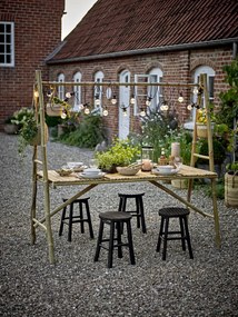 Masa dining de exterior, natur, din lemn de bambus, Malo