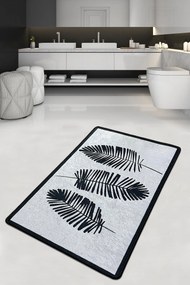 Covoras baie HOJA DJT, 70x200 cm, forma dreptunghiulara, poliester, cr