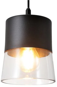 Lustră pe cablu FERGIE 1xE27/15W/230V neagră