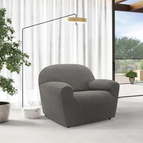 Huse super elastice HARMONIA gri fotoliu (l. 70 - 110 cm)