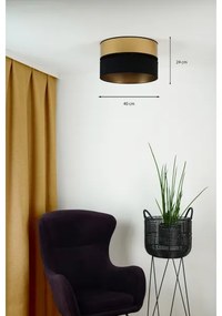 Plafonieră Brilagi ROYAL 1xE27/15W/230V d. 40 cm negru/auriu