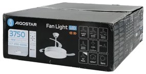 Ventilator LED dimabil de tavan Aigostar LED/36W/230V 2700-6500K alb + telecomandă