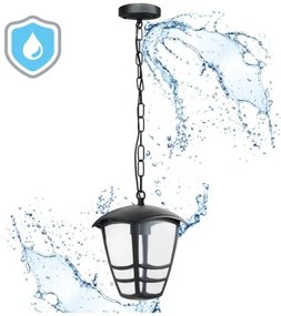 Lustră de exterior pe lanț TEVIO 1xE27/60W/230V IP54 negru