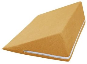 Bellatex Perna pentru cap în formă de pană,muștar, 80 x 50 x 20 cm