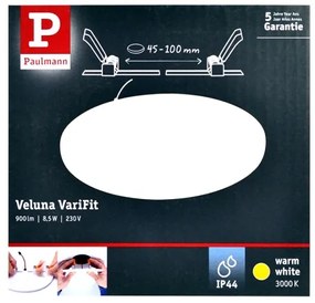 Paulmann 92388 - LED/8,5W IP44 Lampă încastrată baie VARIFIT 230V