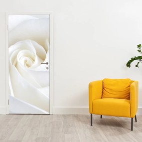 Fototapet pentru ușă - Floare albă (95x205cm)
