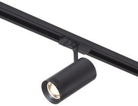 Spot modern negru pentru sistem de șină monofazat, cu LED, rotativ și înclinabil - Iconic Zoom