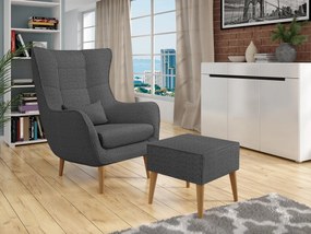 Fotoliu cu suport Flerance (Gri închis) . Promo -17%. 1103802