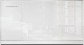 Pat rabatabil orizontal Basic 90x200 - alb lucios