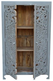 Dulap gri deschis din lemn de mango 165x40 cm Kalita – Støraa