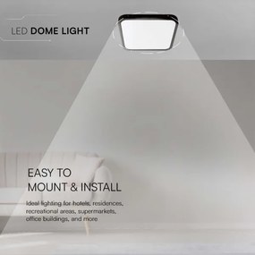 Plafonieră LED pentru baie LED/48W/230V 3000K IP44 negru