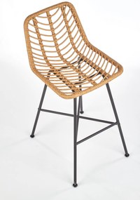 Scaun tip bar Herschel (natural + negru). 1039567