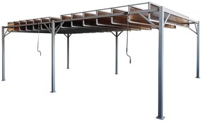 Antracit pergolă terasă Paros 3x6m Garden Point