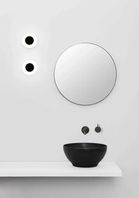 Aplica LED perete/tavan pen negru mattru baie IP44 MOY black