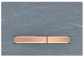 Clapeta de actionare pentru 2 volume de spalare, ardezie Mustang roz auriu Mustang ardezie detalii rose/gold