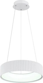 Globo 15924W - Lustră LED suspendată pe cablu KEMP LED/45W/230V Ø 46 cm, alb