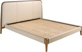 Pat dublu tapitat design LUX Cream 180x200cm