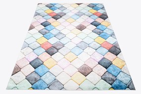 Covor colorat la modă cu model geometric Lăţime: 140 cm | Lungime: 200 cm