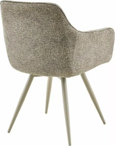 Scaun rotativ de dining MORIX, bej inchis/casmir