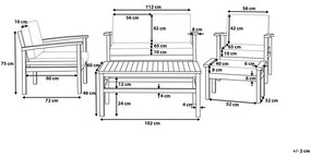 Set mobilier de grădină Manza (gri). 1081195