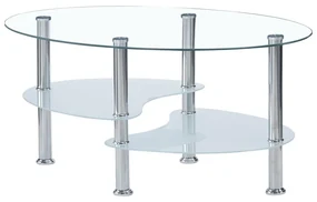 Masă de cafea Wurzburgo (oțel + sticlă + sticlă netransparentă) . 1116563