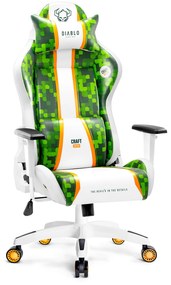 Scaun gaming Diablo X-One 2.0 Craft Normal Size: alb-verde