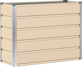 vidaXL Jardinieră Creme 100 x 40 x 75 cm Oțel