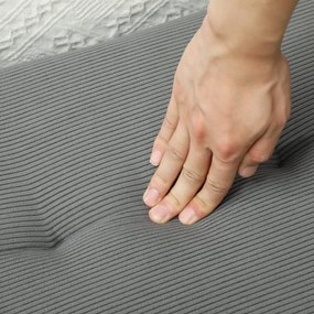 HOMCOM Bancă Tapițată din Catifea cu Șezut Căptușit și Picioare din Oțel, 100x36x45 cm, Gri | Aosom Romania