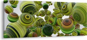 Tablou cu bile în dungi (120x50 cm)