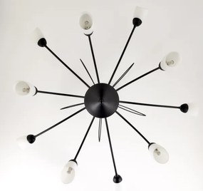 Jupiter 2056 - Candelabru GLORIOSA pe tijă 10xG9/14W/230V, negru