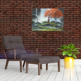 Tablou - Ilustrație a Grădinii de săbii (70x50 cm)